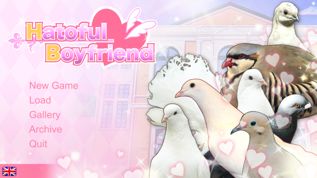 Hatoful boyfriend title screen